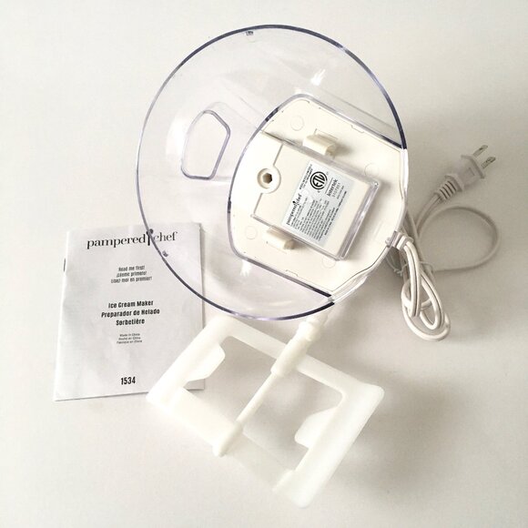 Pampered Chef Ice Cream Maker Sorbet Frozen Yogurt Custard Kitchen Tool - Picture 4 of 8